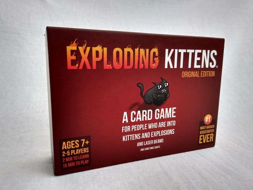 Best Family Board Games - Exploding Kittens Box - Large