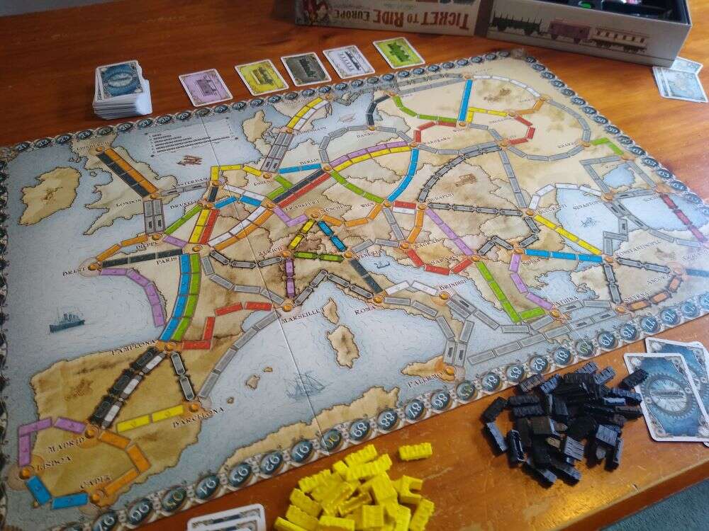 Ticket to Ride Europe Review - Game Set Up